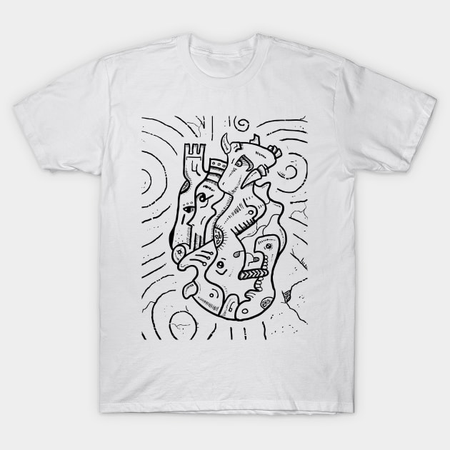 Psychedelic Animals T-Shirt by Sotuland